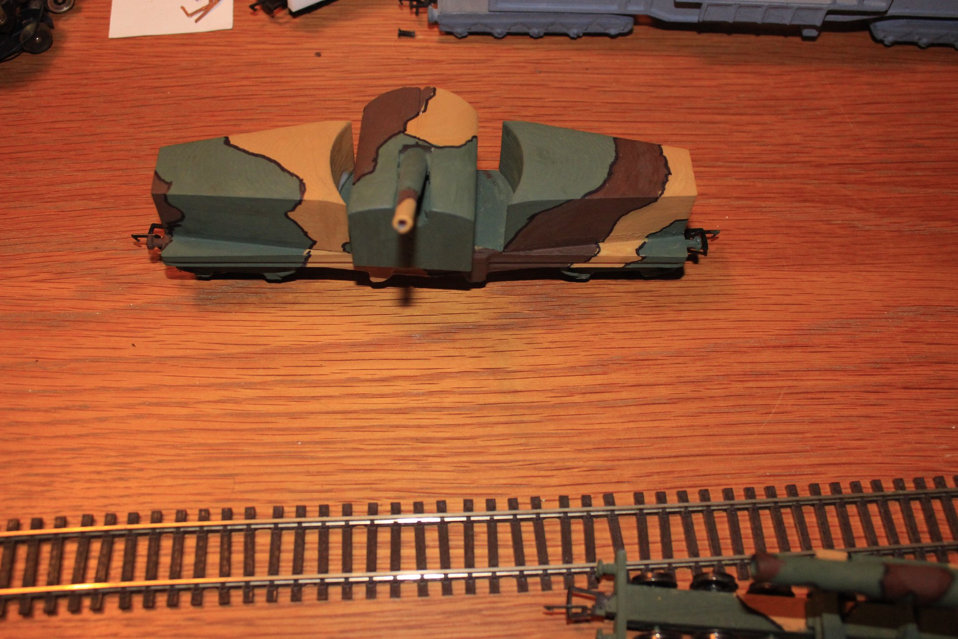 3d printed Canon de 19 modèle 1870 93 TAZ 1/76 railway artillery oo/ho French