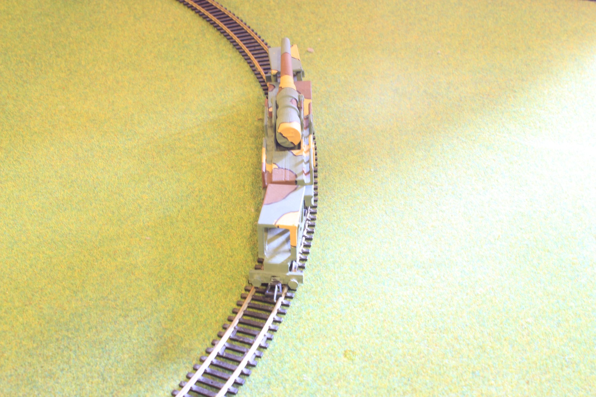 3d printed cannon de 240 1/72 ww1 railway artillery oo/ho French - Image 2