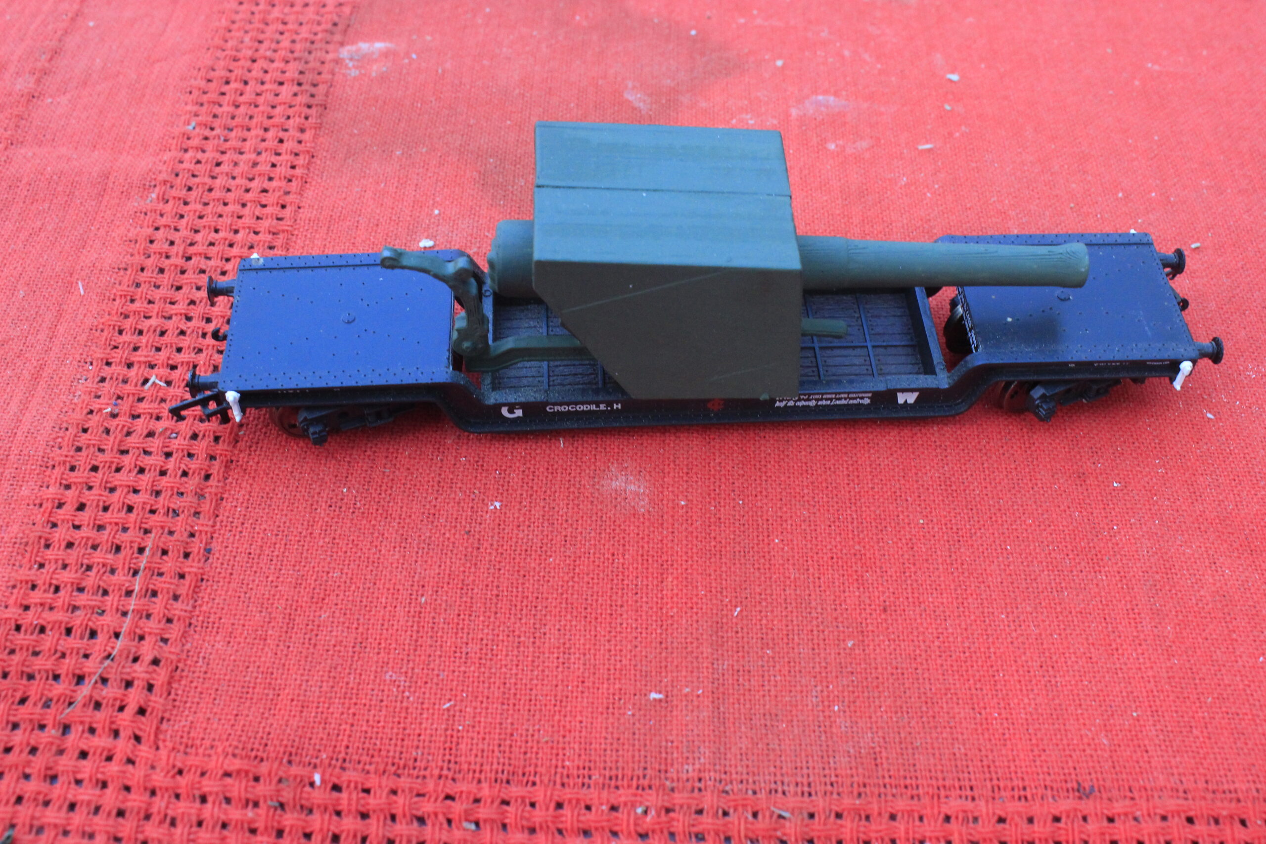 3d printed bl 9.2 inch gun 1/76 model kit rail gun railway artillery ww1 oo/ho turret