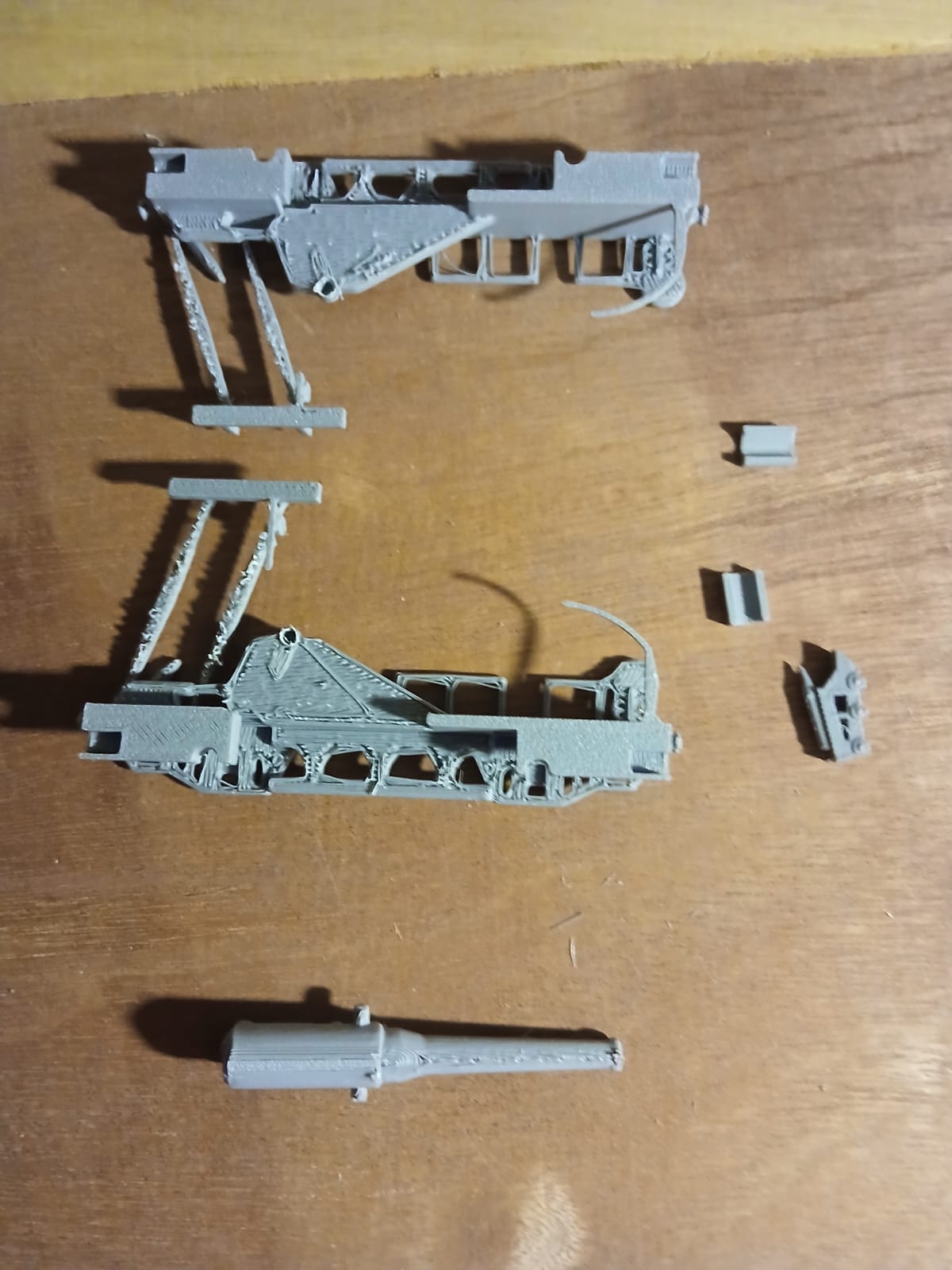 3d printed Canon de 240 TR Mle 1903 sur affût-truck Mle 1914 1/76 oo - Image 6