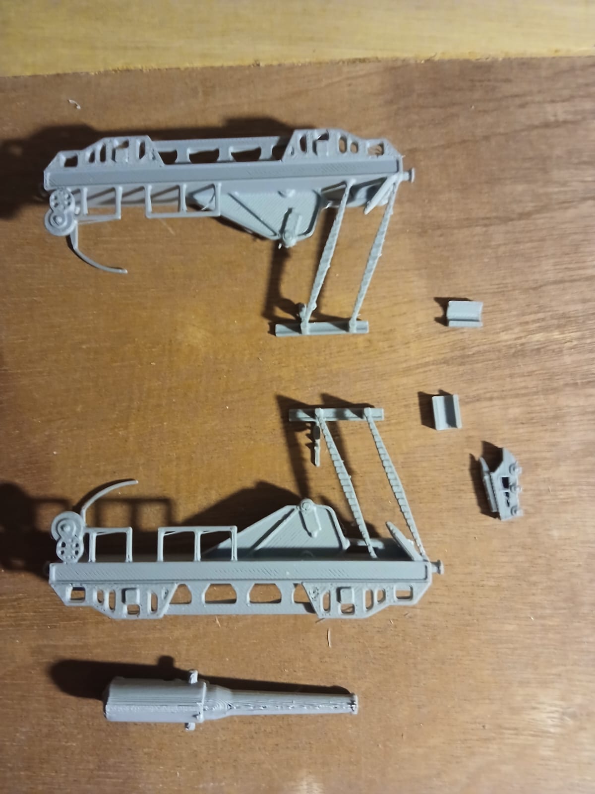 3d printed Canon de 240 TR Mle 1903 sur affût-truck Mle 1914 1/76 oo - Image 5