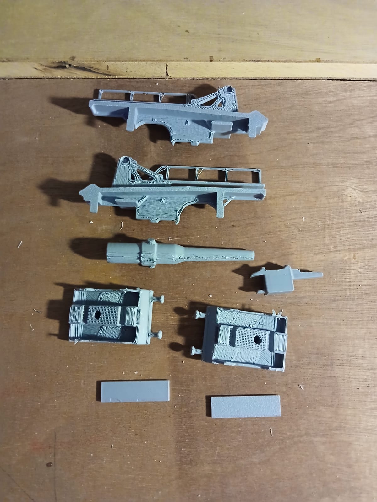 3d printed oo canon de 240 sur affut truc mle French Railway artillery oo/ho - Image 5
