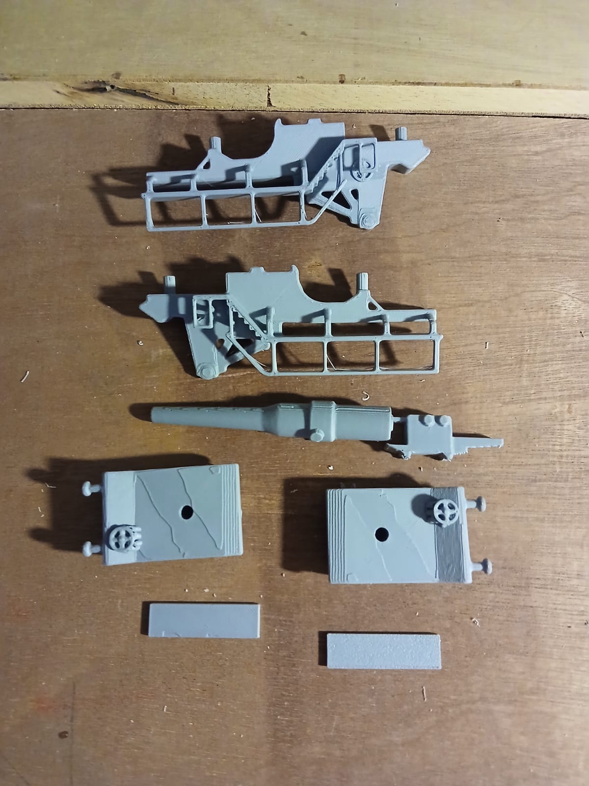 3d printed oo canon de 240 sur affut truc mle French Railway artillery oo/ho - Image 6