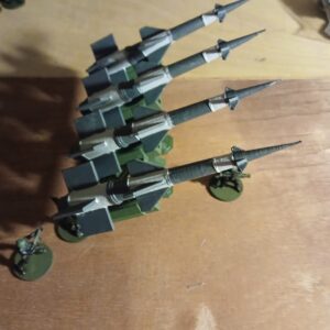 3d printed 28mm Neva 125 SC SAM rocket missile four with quad launcher