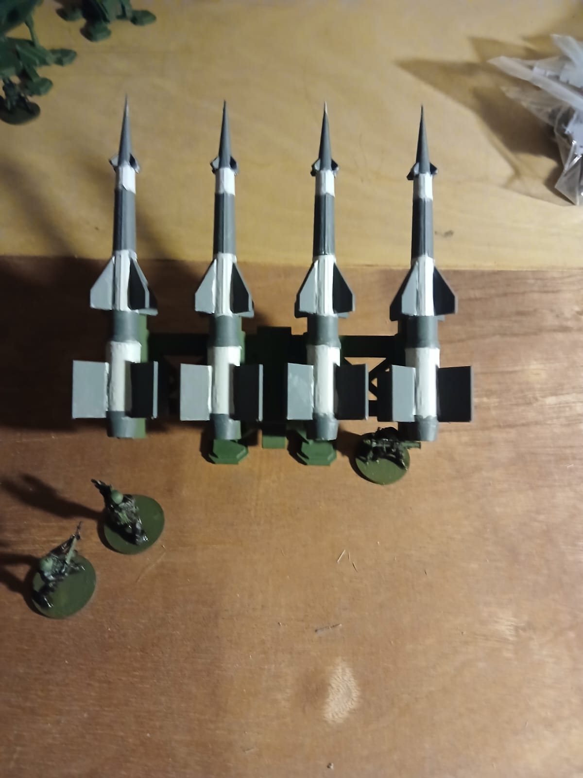 3d printed 28mm Neva 125 SC SAM rocket missile four with quad launcher - Image 2