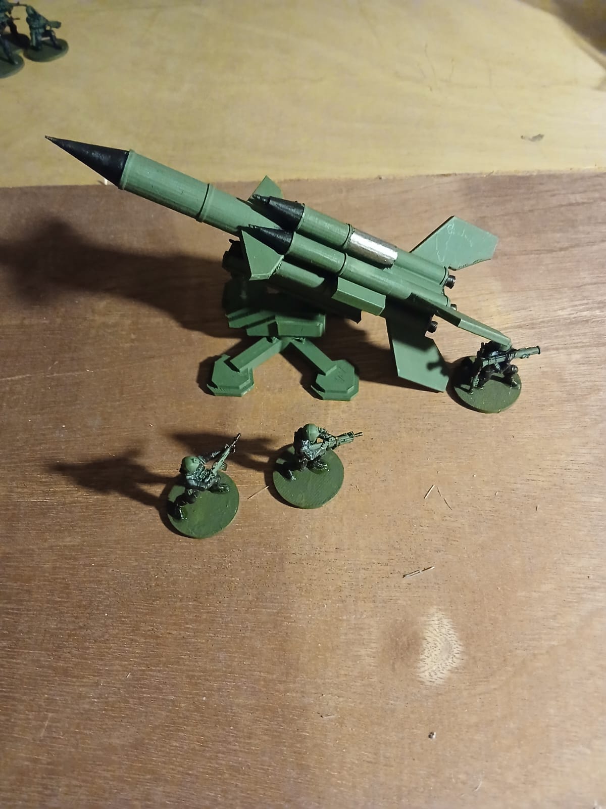 3d printed 28mm Bristol Bloodhound 1 SAM rocket missile with single launcher