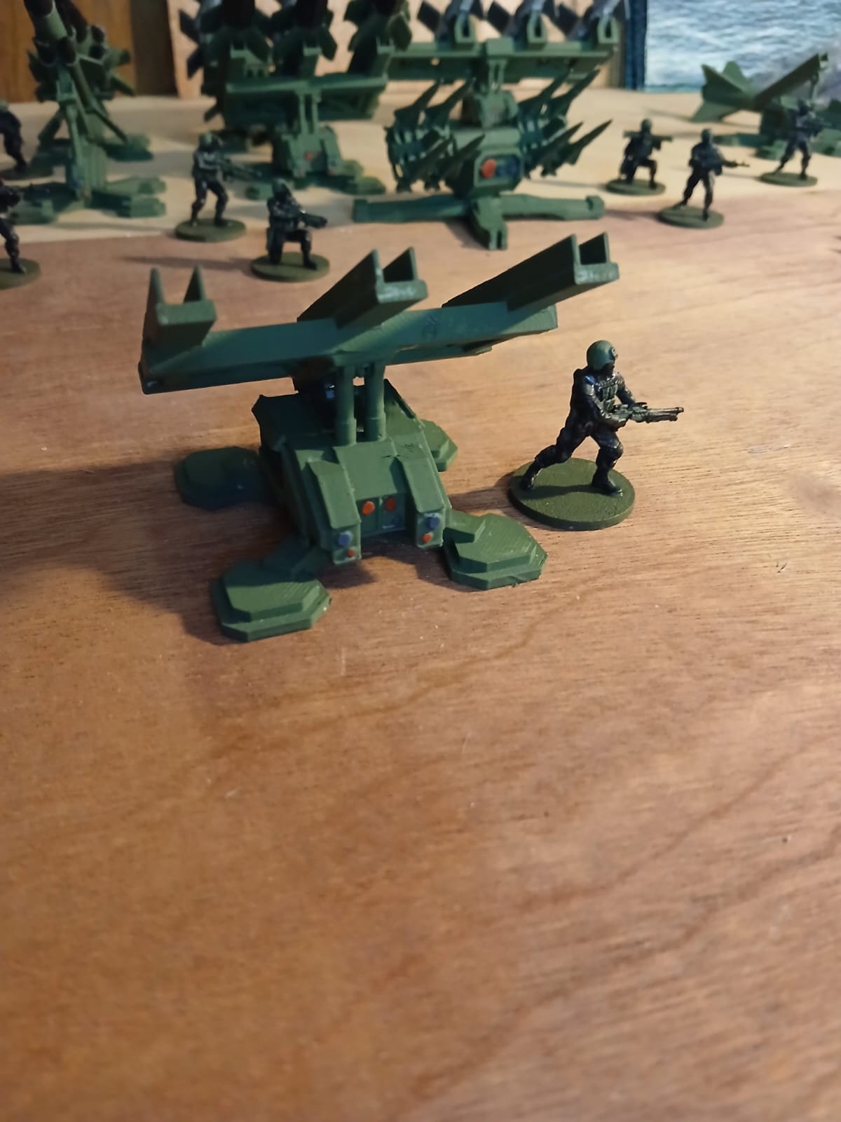 3d printed 28mm SAM rocket missile triple launcher only