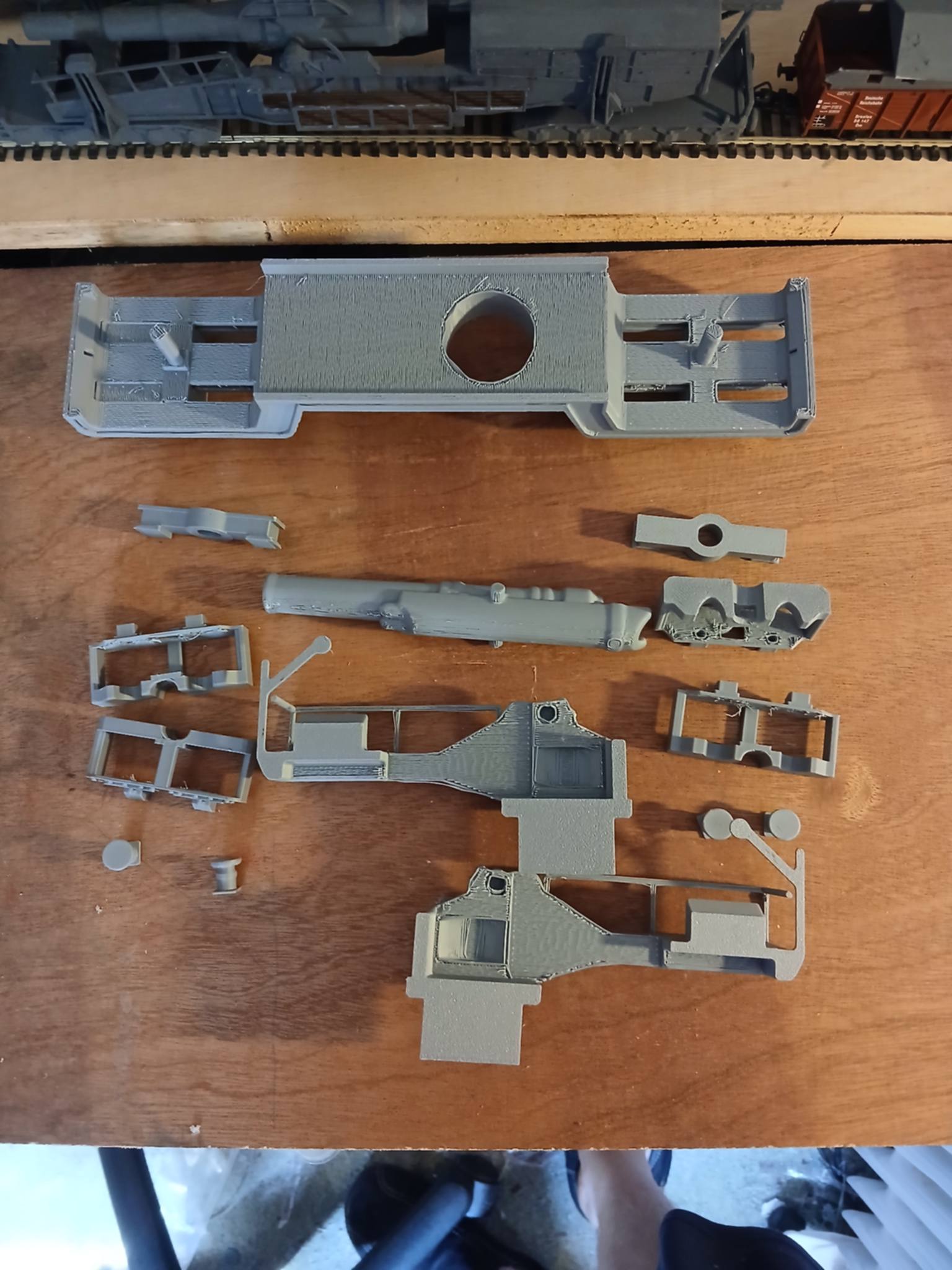 3d printed BL 12 inch howitzer Mk v 1/43 model kit rail gun railway artillery ww1 o Gauge - Image 15