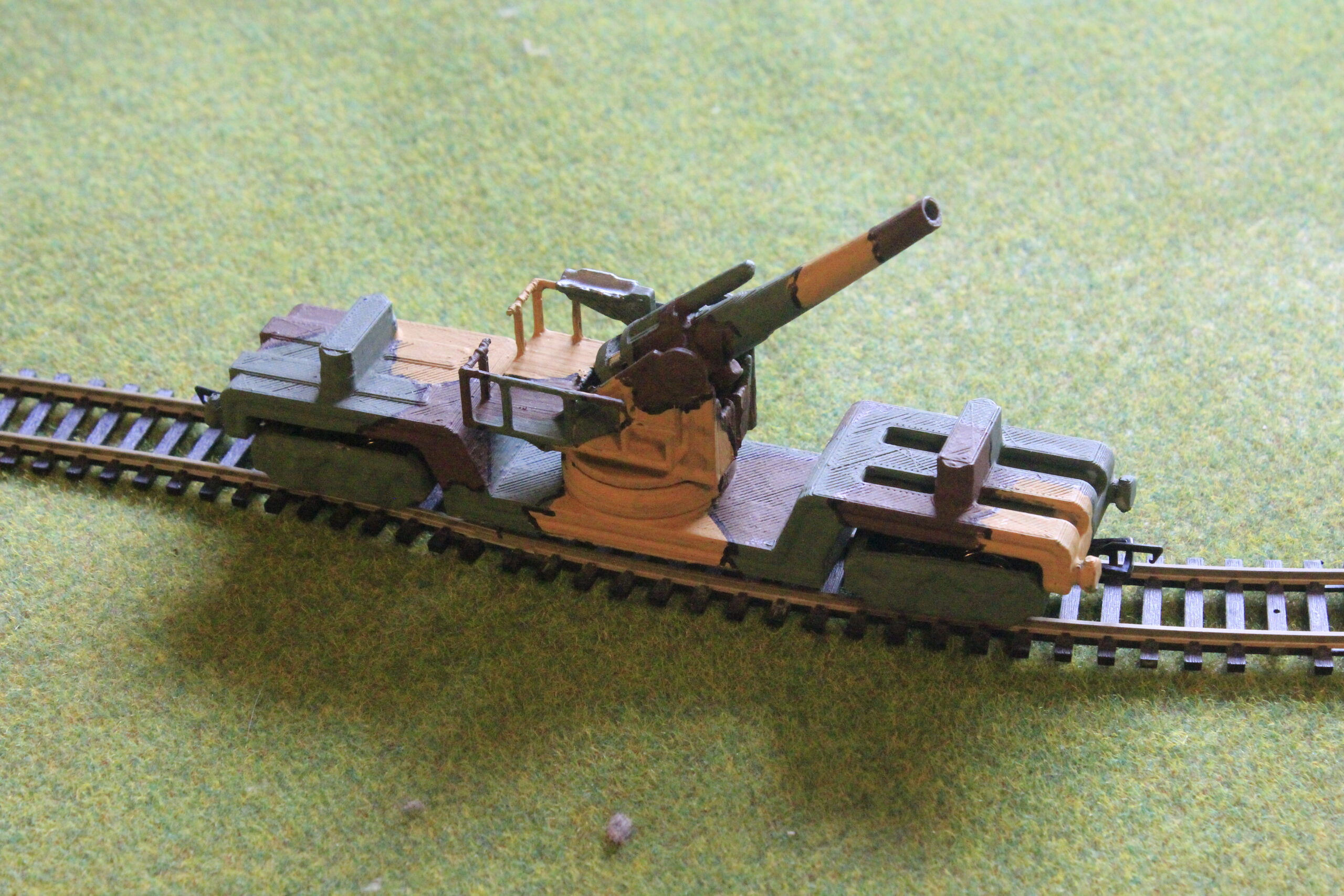 3d printed BL 12 inch howitzer Mk 3 1/76 model kit rail gun railway artillery ww1 oo/ho