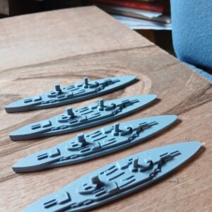 3d printed  Jutland 1/1250 German  6th Division waterline