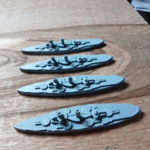 3d printed  Jutland 1/1250 German  2nd Division waterline