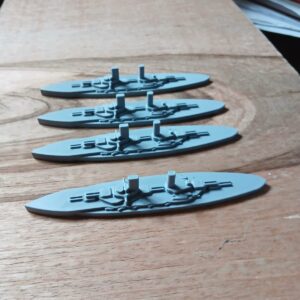 3d printed  Jutland 1/1250 German  5th Division waterline