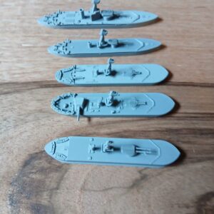 3d printed 1/1250 British ww1 big gun monitor fleet waterline