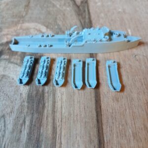 3d printed LSD Landing Ship Dock Ashland-class dock landing ship 1/1250 waterline