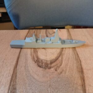 3d printed Royal Navy Type 45 destroyer 1/1250 waterline