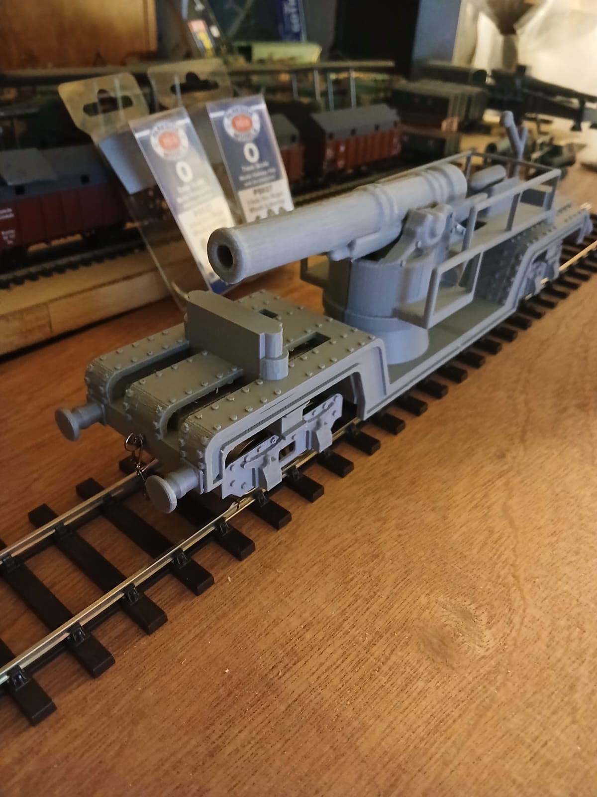 3d printed BL 12 inch howitzer Mk v 1/43 model kit rail gun railway artillery ww1 o Gauge - Image 2