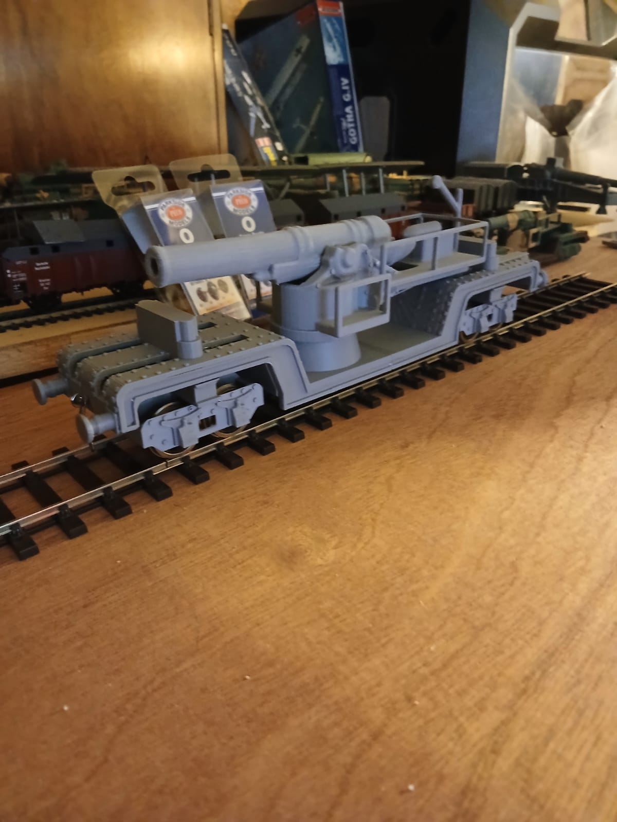 3d printed BL 12 inch howitzer Mk v 1/43 model kit rail gun railway artillery ww1 o Gauge - Image 3
