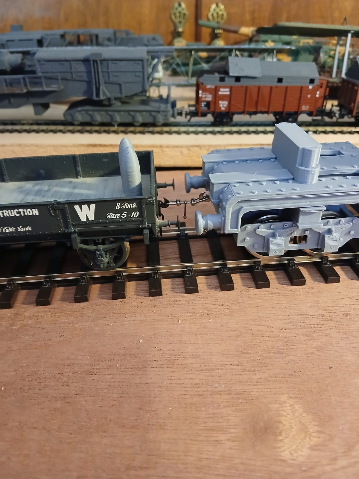 3d printed BL 12 inch howitzer Mk 3 1/43 model kit rail gun railway artillery ww1 o Gauge - Image 6