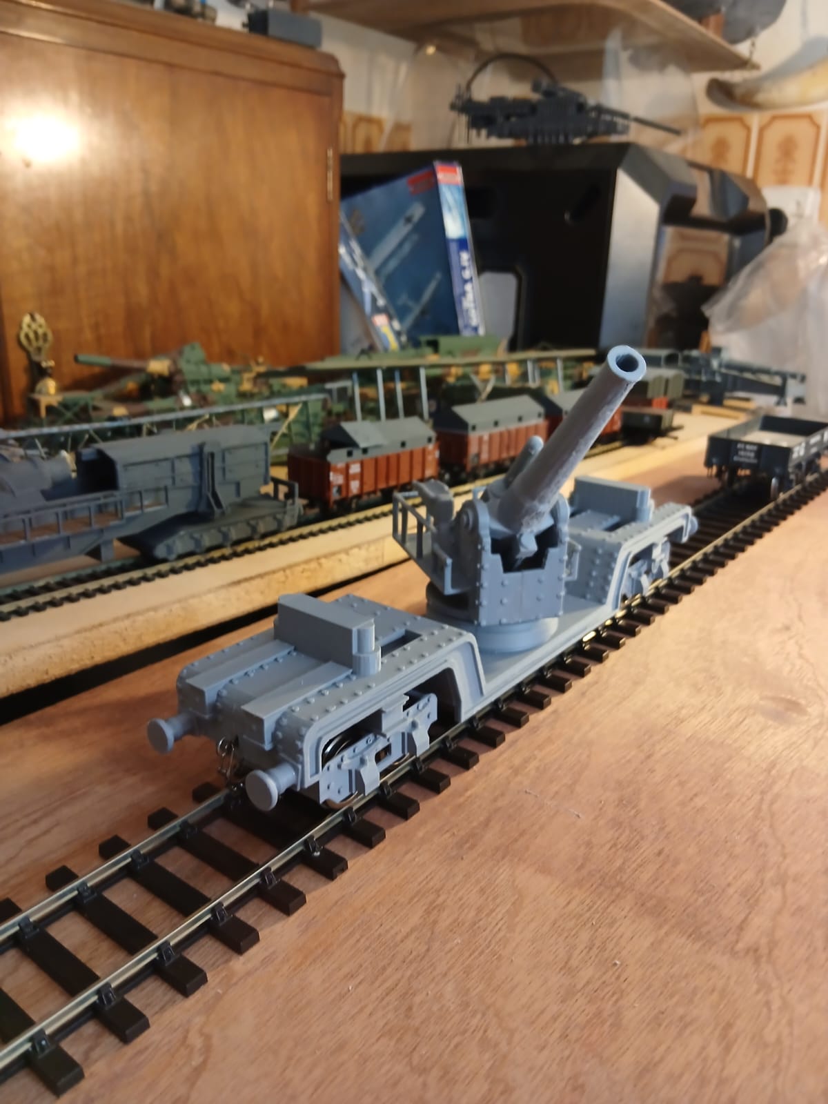 3d printed BL 12 inch howitzer Mk 3 1/43 model kit rail gun railway artillery ww1 o Gauge - Image 4