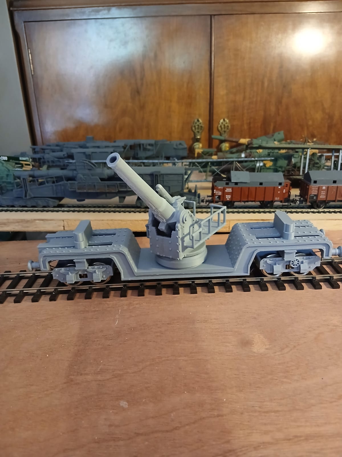 3d printed BL 12 inch howitzer Mk 3 1/43 model kit rail gun railway artillery ww1 o Gauge