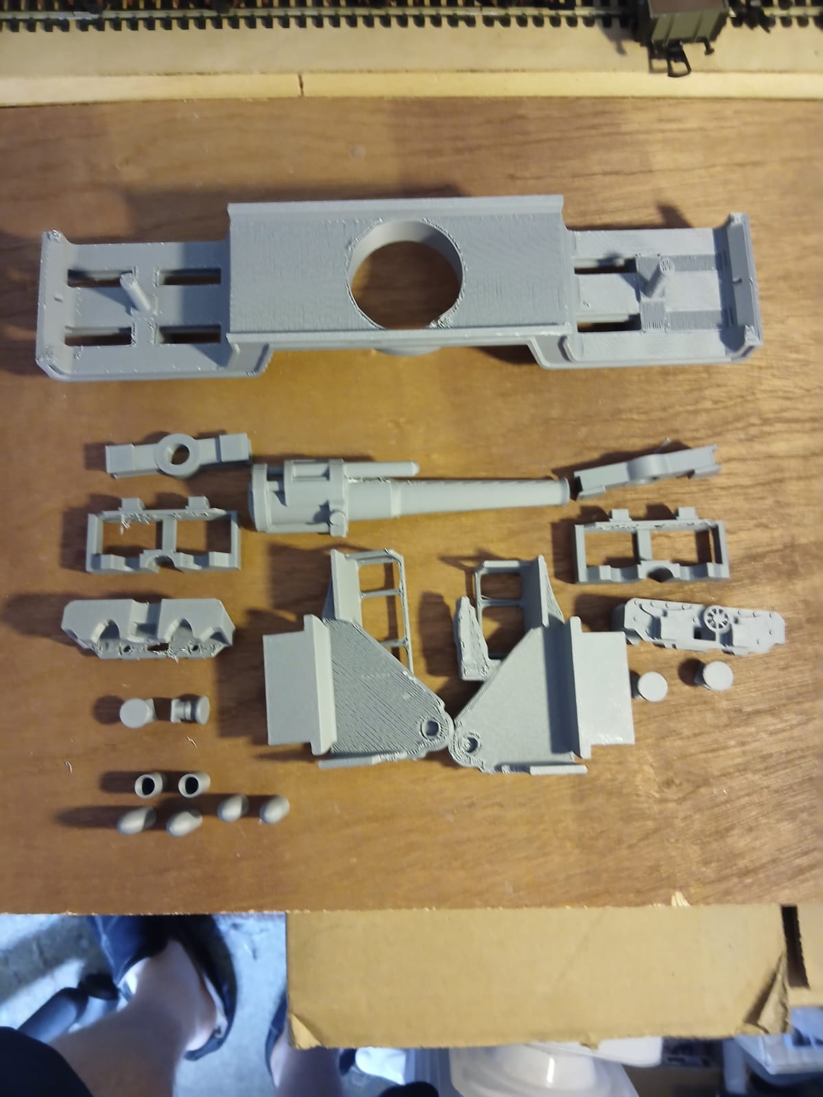 3d printed BL 12 inch howitzer Mk 3 1/43 model kit rail gun railway artillery ww1 o Gauge - Image 15