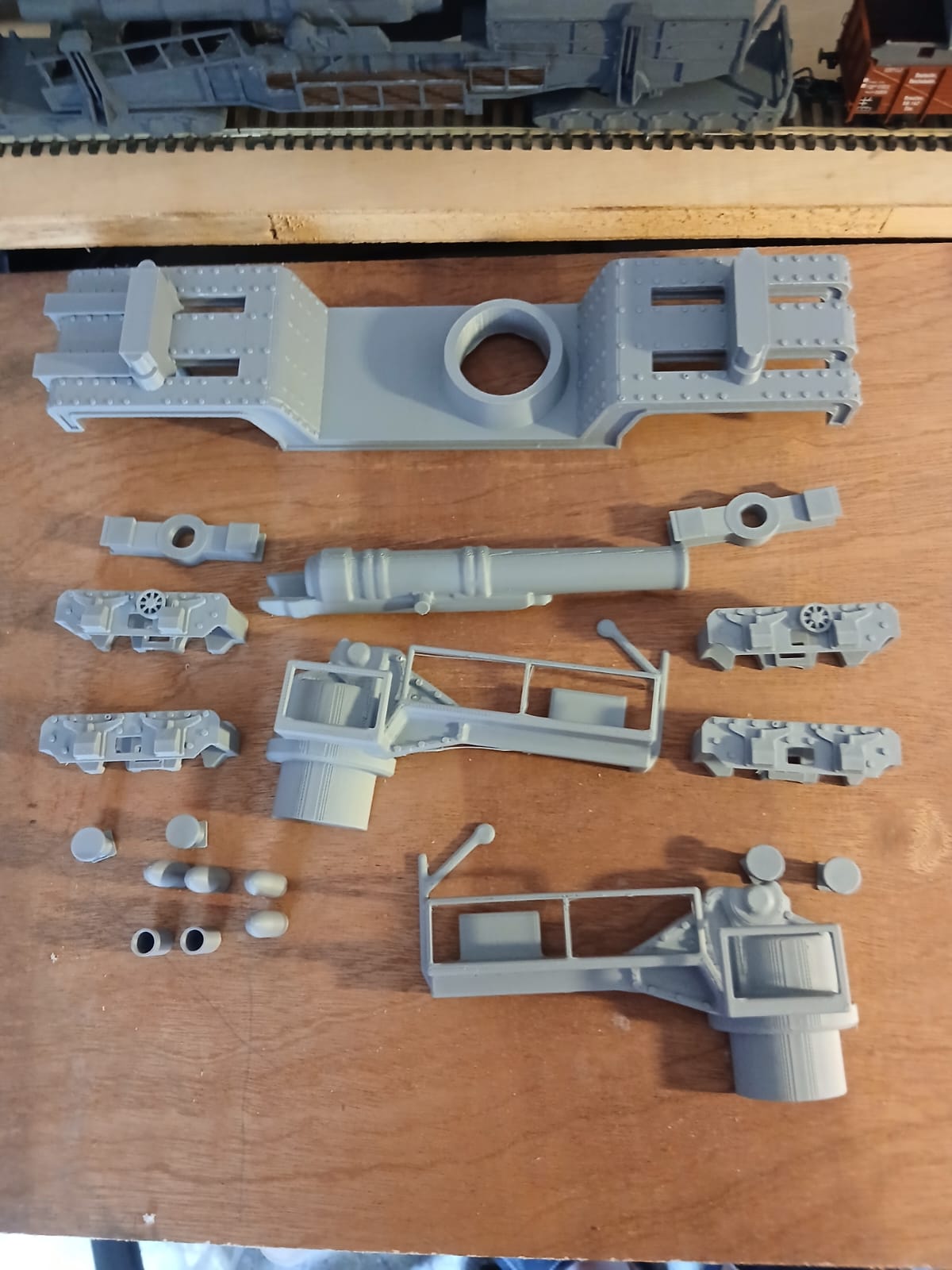 3d printed BL 12 inch howitzer Mk v 1/43 model kit rail gun railway artillery ww1 o Gauge - Image 14
