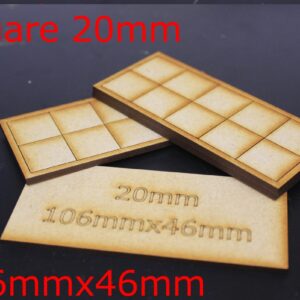 Square 25mm Bases laser cut model kit wargaming