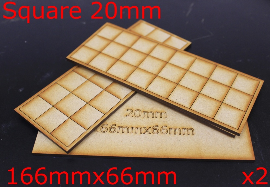 Square 20mm Bases laser cut model kit wargaming - Image 5