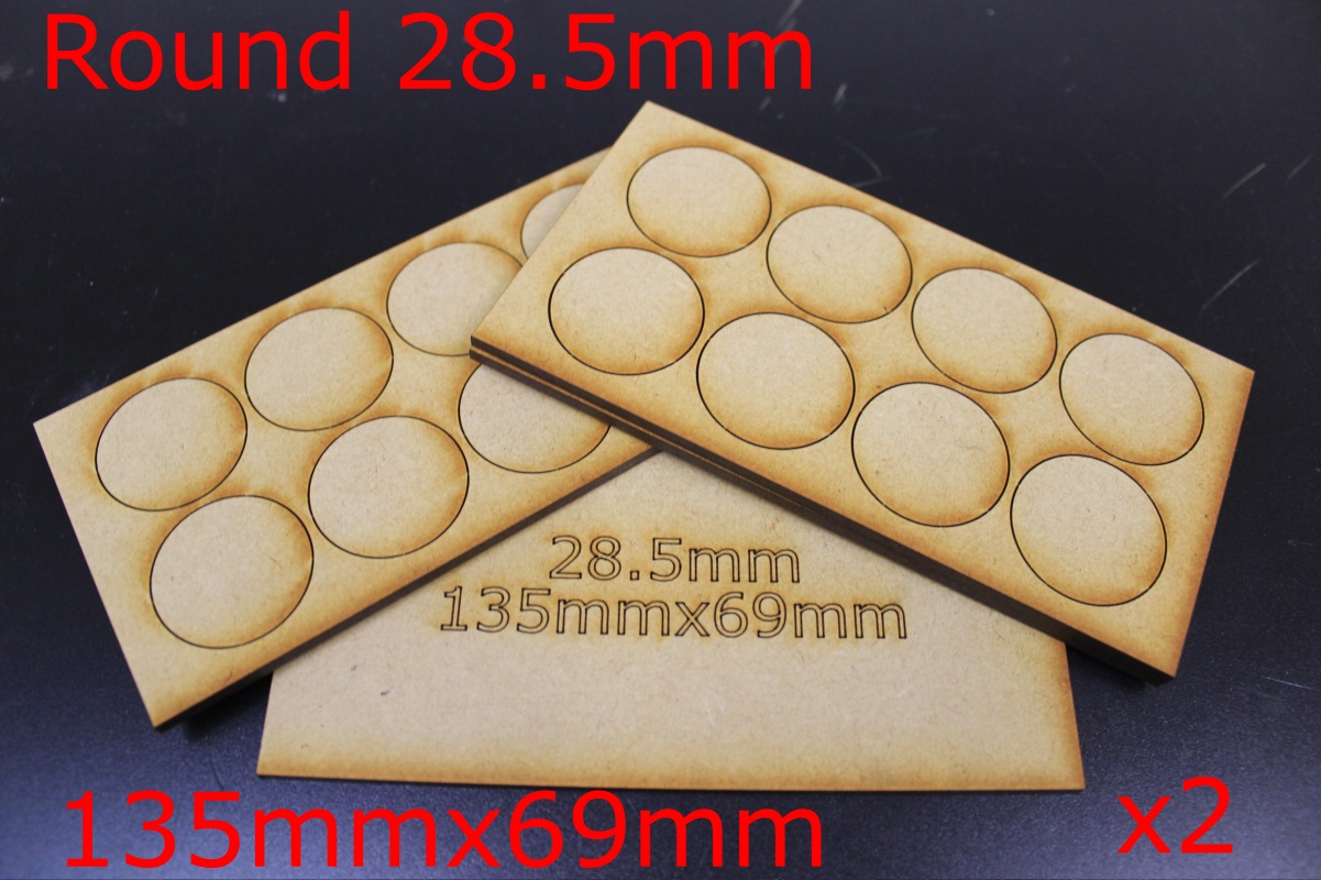 Round 28.5mm Bases laser cut model kit wargaming - Image 5
