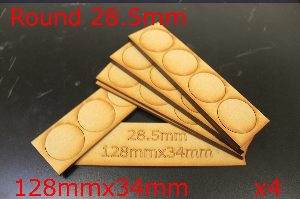 Round 28.5mm Bases laser cut model kit wargaming - Image 2