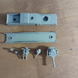 3d printed German panzerzug 6 gun aa wagon n gauge 1/144 armoured train