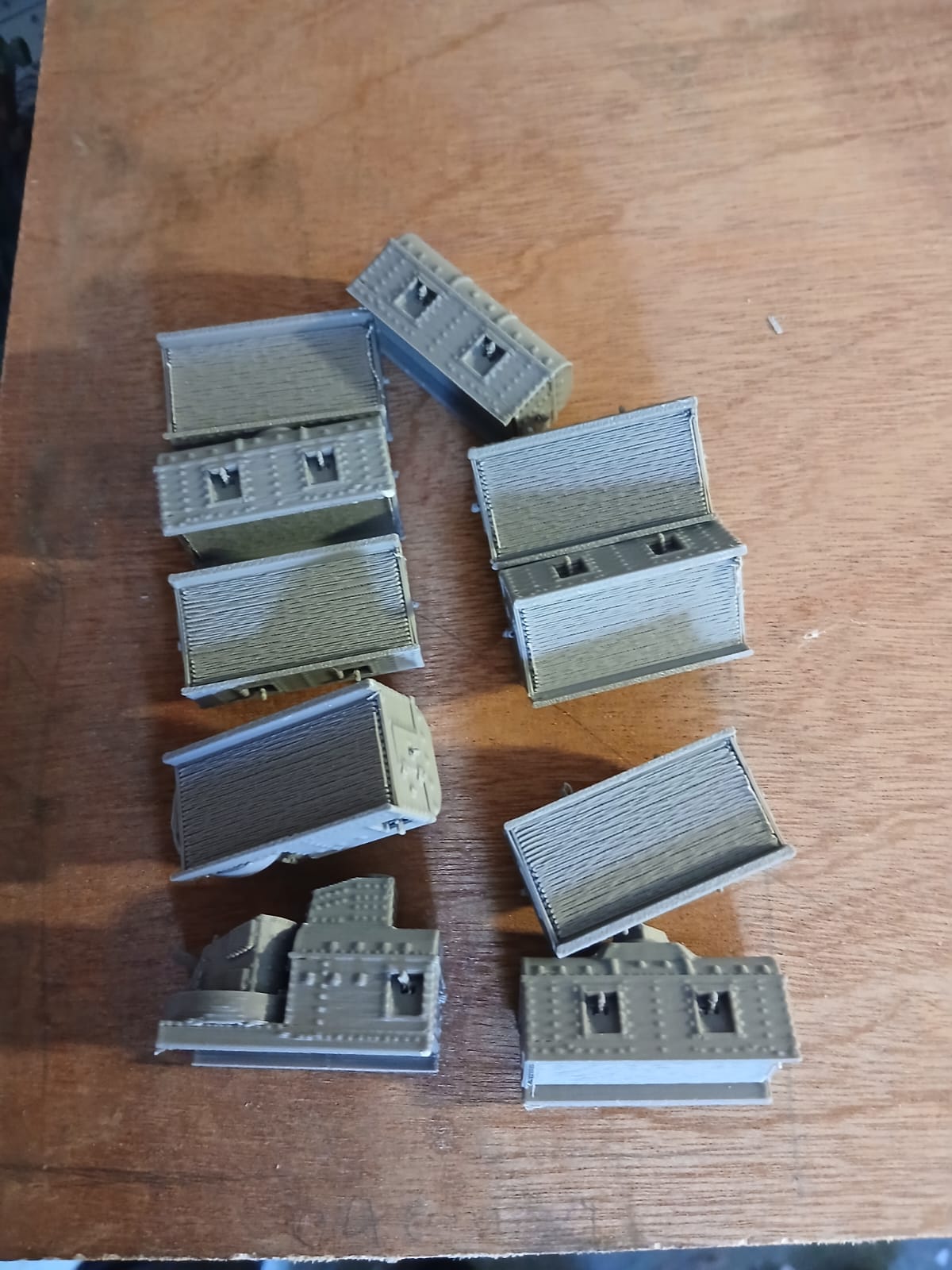 3d printed German armoured Train ten set Wagon n gauge 1/144 - Image 5