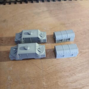 3d printed Czechoslovakia armoured train 4 wagon Wagon n gauge 1/144