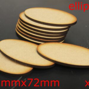 Elliptical Bases laser cut model kit wargaming