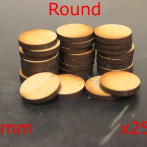 Round Bases laser cut model kit wargaming