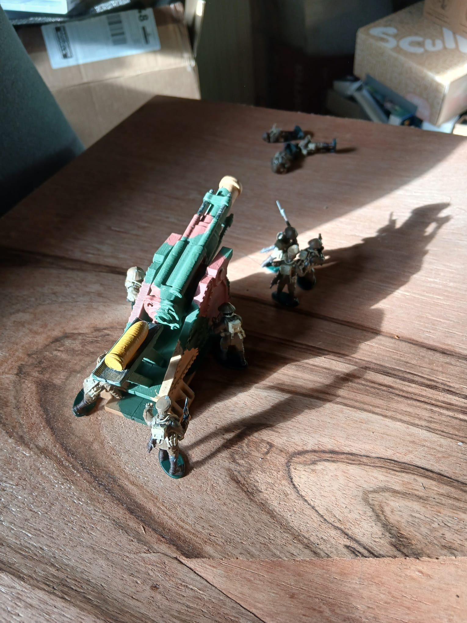 3d printed ww1 British BL 15-inch howitzer 1/56 28mm - Image 5