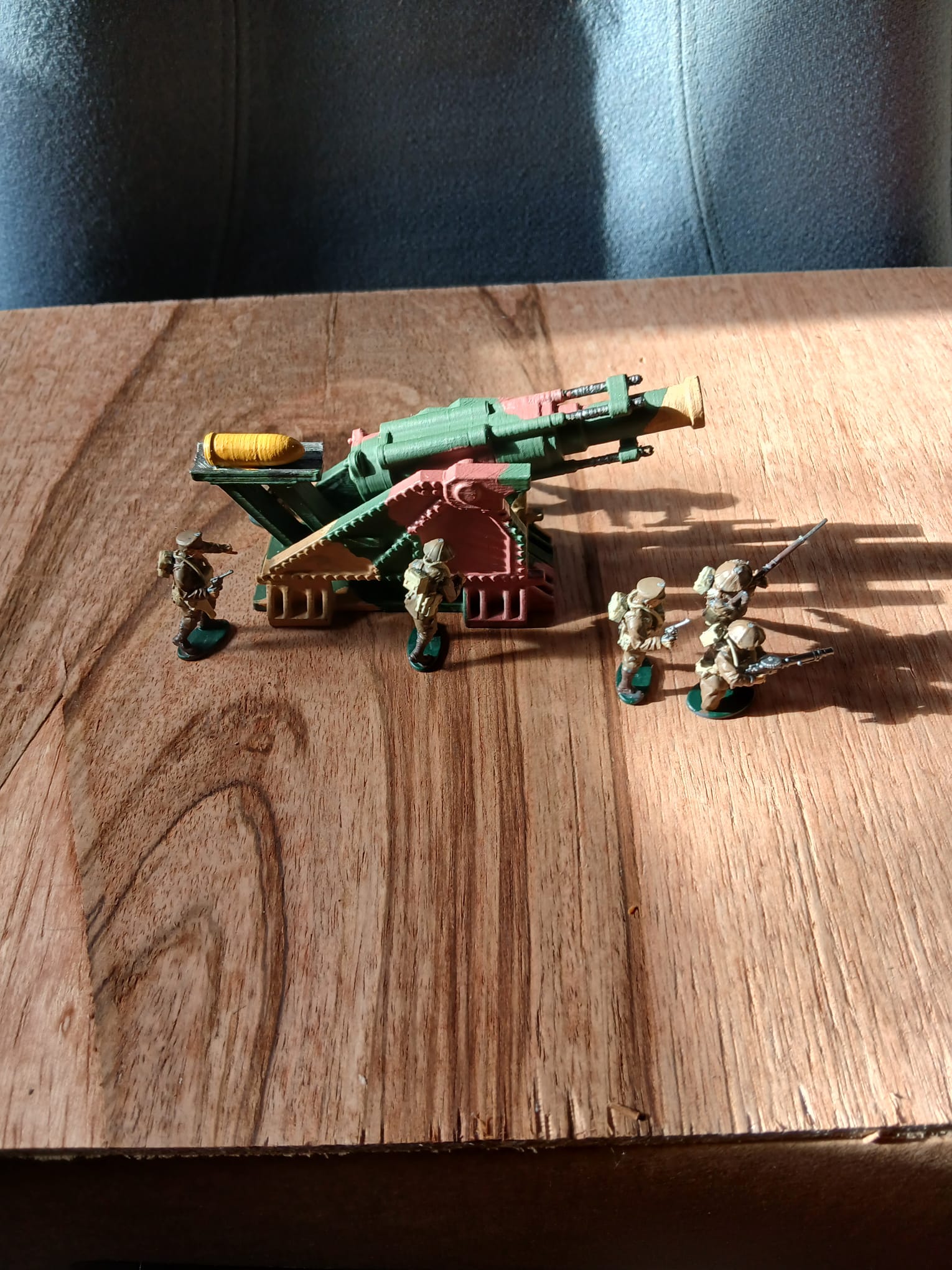 3d printed ww1 British BL 15-inch howitzer 1/56 28mm