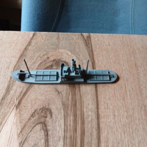 3d printed German SS Karlsruhe 1/350 steam cargo ship